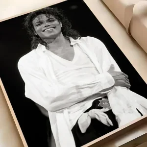 Michael Jackson Smiling Portrait Poster