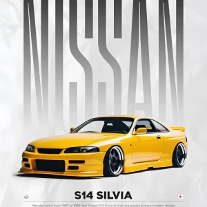 Nissan S14 Silvia Poster
