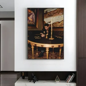 Ornate Candlelit Table Poster