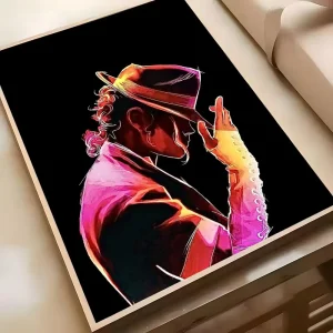 Michael Jackson Pop Art Portrait Poster – Premium Wall Art Print