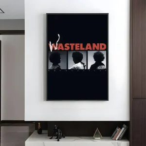 Retro Rap Album Art Poster – Wasteland Group Portrait – Premium Wall Print