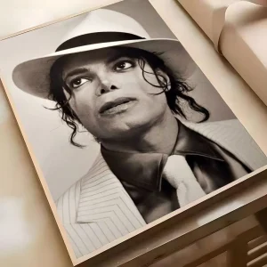 Michael Jackson Fedora Portrait Poster