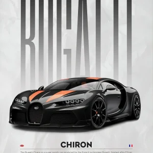 Bugatti Chiron Poster