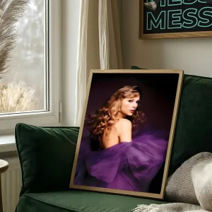 Taylor Swift "Speak Now" Purple Era Poster – Premium Wall Art Print